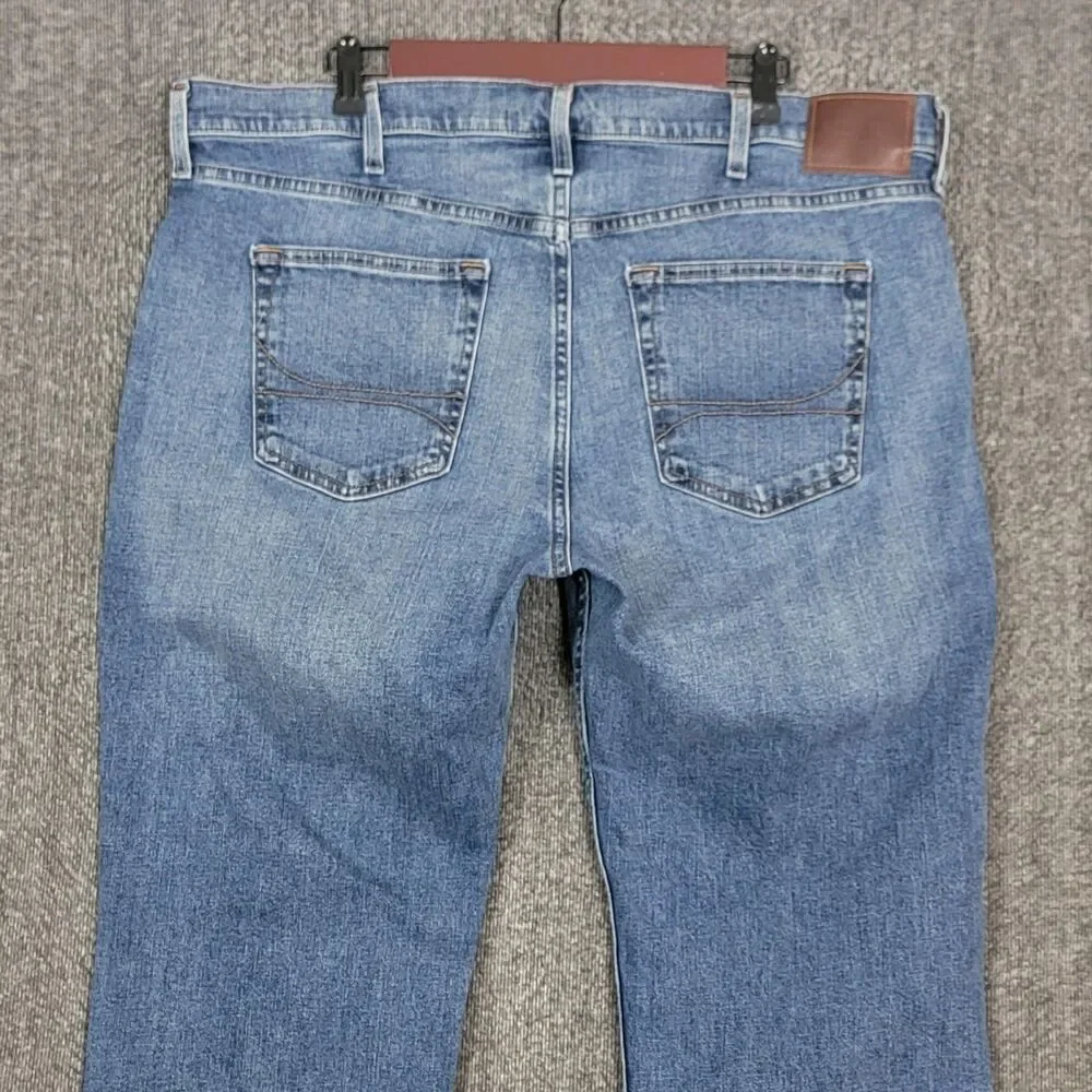 Hollister California Straight Jeans Mens 39x30* Blue Epic Flex Stretch Denim